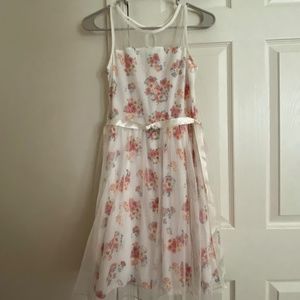 Young Girls White Flower Dress